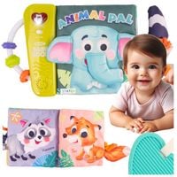 Książeczka Materiałowa Sensoryczna Interaktywna Gryzak Melodie Dla Malucha