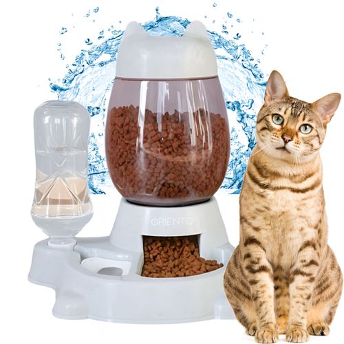 AUTOMATYCZNY PODAJNIK KARMY I WODY DLA KOTA PSA DOZOWNIK MISKA POJEMNIK 2W1 na Arena.pl