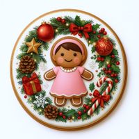 CIASTKO LUKROWANE MAMIK FAMILY MAMCIA ROZ.M KOŁO RĘCZNIE ROBIONE