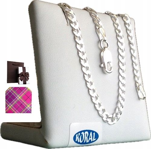 Pancerka Łańcuszek Srebrny Męski Szeroki Naszyjnik (na PREZENT) na Arena.pl