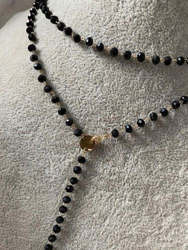 619 Różaniec naszyjnik Blueberry KONICZYNKI Stal na Arena.pl