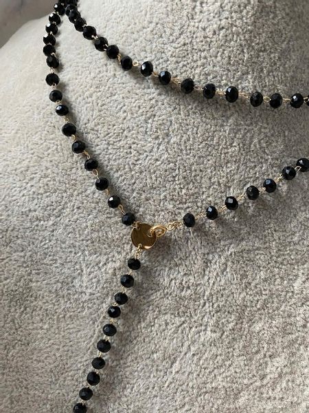 619 Różaniec naszyjnik Blueberry KONICZYNKI Stal zdjęcie 7