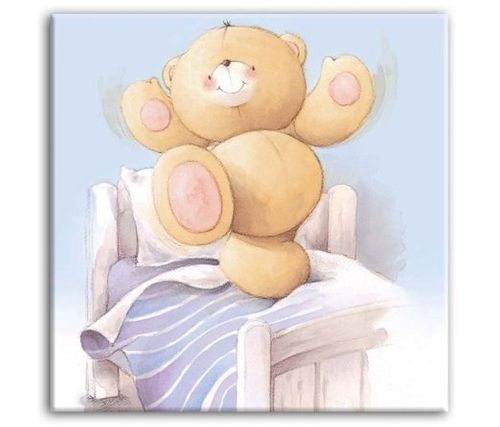 Obraz 30x30cm BEAR BEAN druk grafika na Arena.pl
