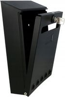 SKRZYNKA POCZTOWA LISTY Z NAPISEM UL NR DOMU CZAR.