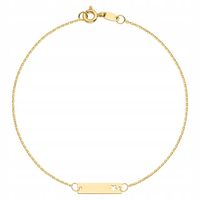 Złota bransoletka z blaszką gwiazdka GRAWER