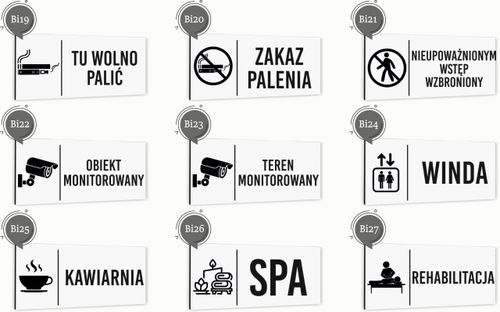 Tabliczka na drzwi PRODUKCJA Aluminium BIAŁA Dibond Piktogram na Arena.pl