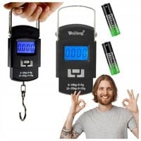 WAGA HAKOWA BAGAŻOWA PODRÓŻNA NA RYBY LCD 50 KG WISZĄCA MAGAZYNOWA