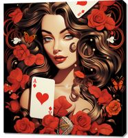 Obraz 90x100cm Różany Hazard