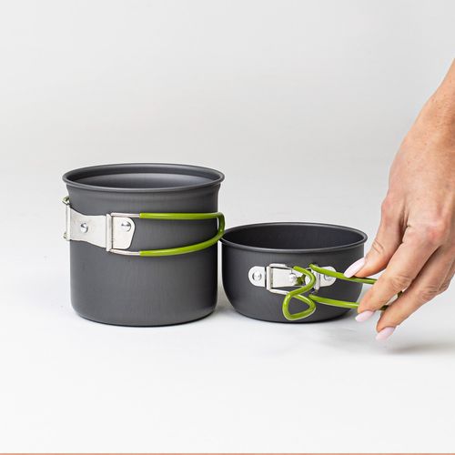 Zestaw Garnków Naczyń Kempingowych Turystycznych Do Gotowania Outdoors na Arena.pl