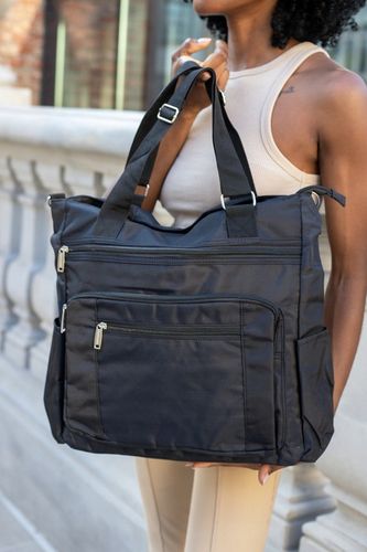 Torebka damska materiałowa shopperka lekka duża A4 na ramię torba Beltimore na Arena.pl