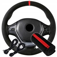 POKROWIEC NA KIEROWNICĘ ALCANTARA ZAMSZOWY Z Jednego Kawałka DO OBSZYCIA