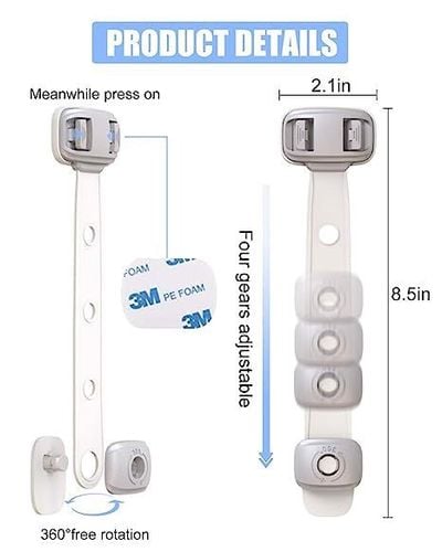 Zabezpieczenie Blokada Mebli Drzwi Szafek 3szt na Arena.pl