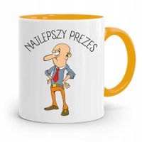 Dla Prezesa Viceprezesa Kubek Żółty Na Prezent Z Nadrukiem Ze Zdjęciem