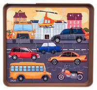 Magnetyczny Zestaw Puzzle Miasto