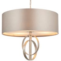 Zwis na łańcuchu L&-195216 Light& z abażurem antyczne srebro