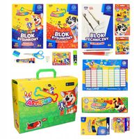 Wyprawka szkolna duży zestaw Astra Astrino teczka z rączką 20el.