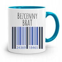 Kubek Błękitny Prezent Dla Brata Bezcenny Brat Z Nadrukiem Ze Zdjęciem