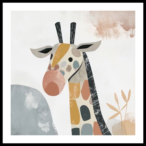 Plakat 70x70cm Żyrafa Bambino na Arena.pl