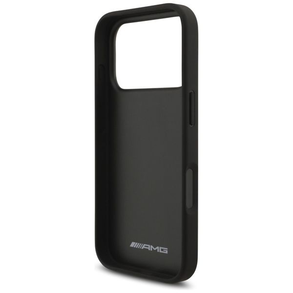 Etui AMG Leather Debossed Lines Logo do iPhone 17 Pro czarny zdjęcie 7