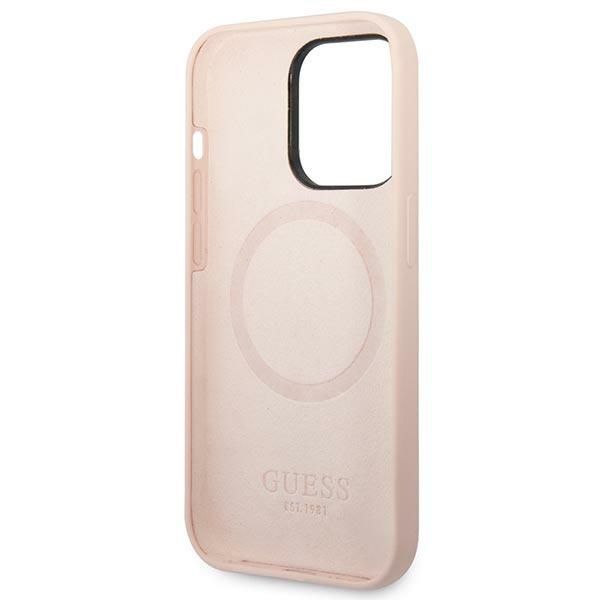 Etui Guess do iPhone 14 Pro Max, Różowy, MagSafe zdjęcie 7