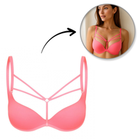 ozdobne ramiączka do biustonosza mia pink ra043