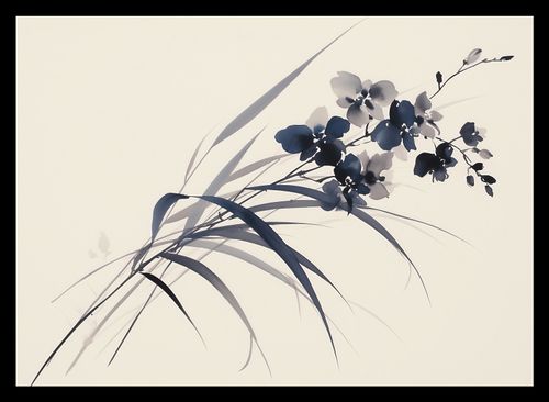 Plakat 35x25cm Orchidea w Sepii na Arena.pl