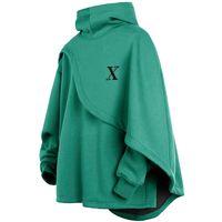 Bluza z Kapturem Poncho Peleryna Oversize Cosplay Unisex Zielona 4XL