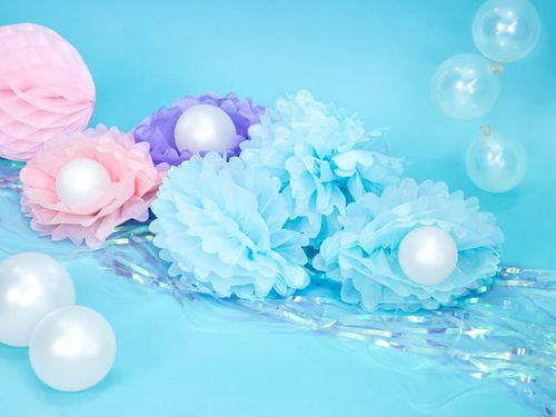 pompon bibułowy błękit 25cm na Arena.pl