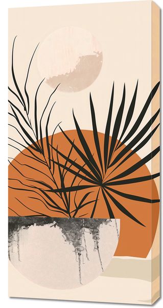 Obraz 50x100cm Palmowy Zachód zdjęcie 1