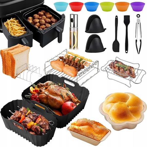 XL ZESTAW AKCESORIÓW DO FRYTKOWNICY AIR FRYER PHILIPS 3000/5000 – 19 CZĘŚCI na Arena.pl