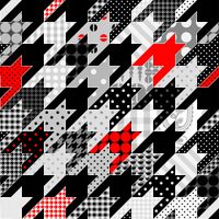 FOTOTAPETA ABSTRAKCJA KROPKI WZORKI CZERŃ 380x256