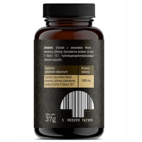 Reishi (Ganoderma lucidum) 10:1 60x500mg na Arena.pl
