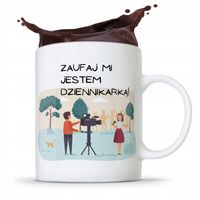 Kubek Dziennikarza Reportera Zaufaj Mi Prezent Z Nadrukiem Ze Zdjęciem