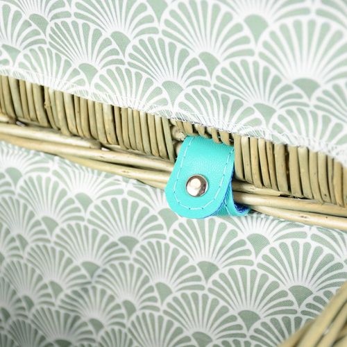 Pleciony kosz piknikowy Koszyk z wikliny z klapą na Arena.pl