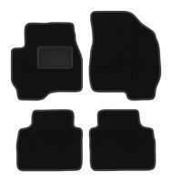 Dywaniki welurowe LUX Mazda Tribute 2000-2011 SUV czarne z mocowaniami