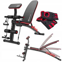 ŁAWKA TRENINGOWA UNIWERSALNA WIELOFUKCYJNA REGULOWANA + GRATIS RĘKAWICE