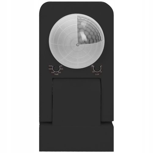 CZUJNIK RUCHU ZMIERZCHU ZEWNĘTRZNY LED CZUJKA REGULACJA 360 20M CZARNY na Arena.pl