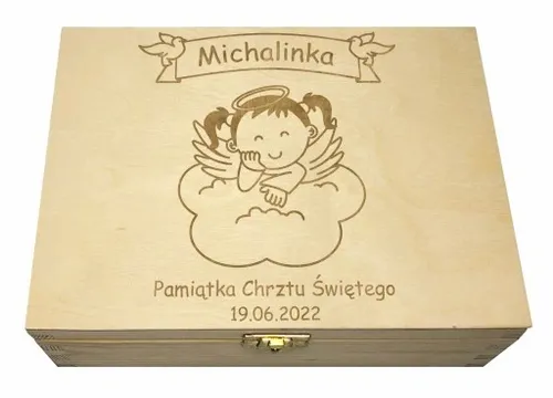 PUDEŁKO WSPOMNIEŃ PREZENT ROCZEK CHRZEST NARODZINY na Arena.pl