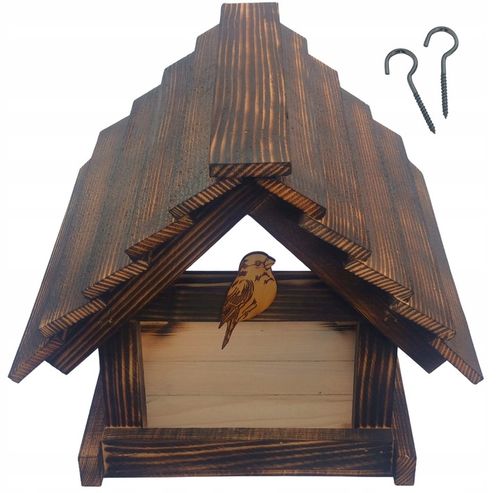 Karmnik Dla Ptaków Duży Na Prezent PREMIUM XXL Budka Ozdoba Ogrodu + na Arena.pl