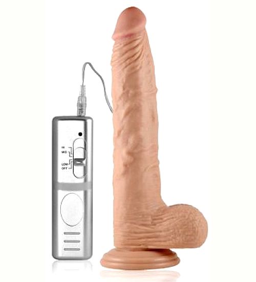 Realistyczne, wibrujące dildo zdjęcie 1