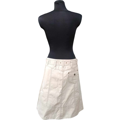 Spódnica Midi Bawełniana Biała Rozmiar 38 Wygodna Stylowa na Lato 100% na Arena.pl