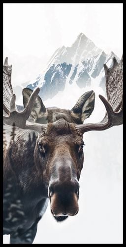 Plakat 50x100cm Łoś Duch Lasu na Arena.pl