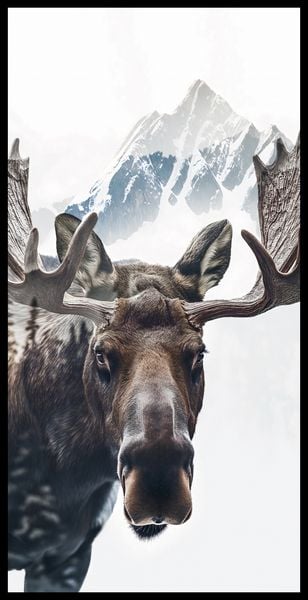 Plakat 50x100cm Łoś Duch Lasu zdjęcie 2