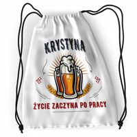 Plecak Dla Krystyny Sportowy Szkolny Worek Torba Z Nadrukiem Ze Zdjęciem