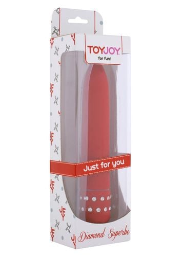 wibrator diamond superbe vibe toyjoy czerwony 15.5 cm na Arena.pl