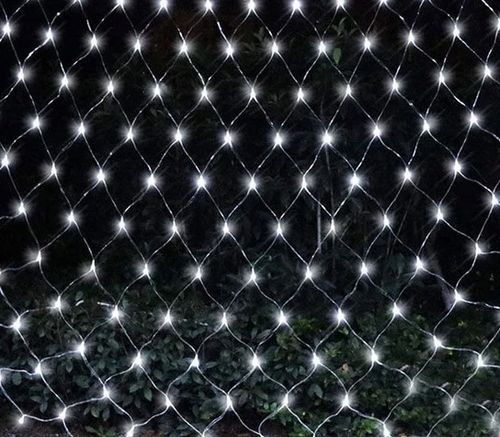 Siatka LED BIAŁA ZIMNA LAMPKI choinkowe KURTYNA 2,5x2,5m 230V na Arena.pl