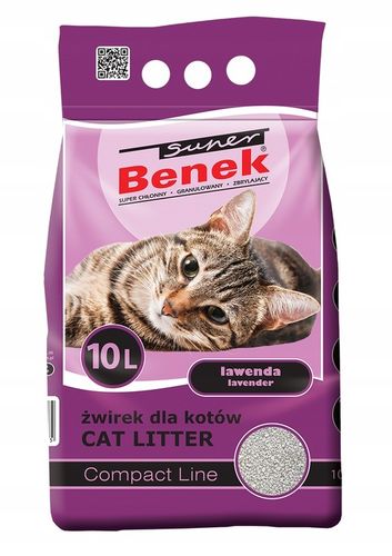 SUPER BENEK Żwirek Compact Lawenda 10l na Arena.pl