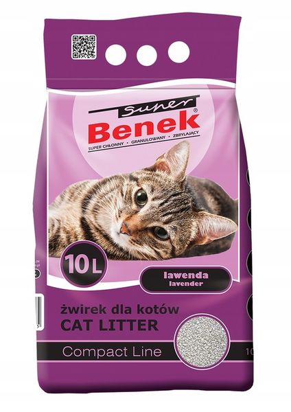 SUPER BENEK Żwirek Compact Lawenda 10l zdjęcie 11