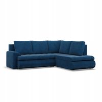 NAROŻNIK FORESTA XL GRANATOWY NIEBIESKI KANAPA Rozkładana POSO SZTRUKS