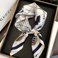 Luksusowa Apaszka Damska Jedwabna 100% Jedwab Morwowy Kwadratowa